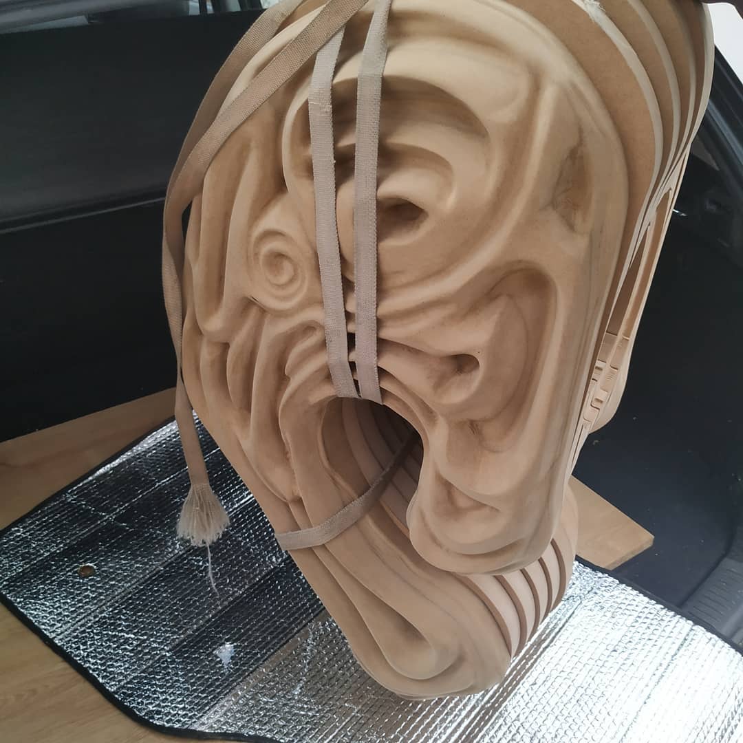 MDF skulptura pre lakiranja